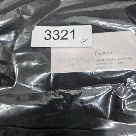 Lauren Conrad Skinny Pants Size 18 Peat Green Mid Rise Stretch Slim Fit - Picture 6 of 6